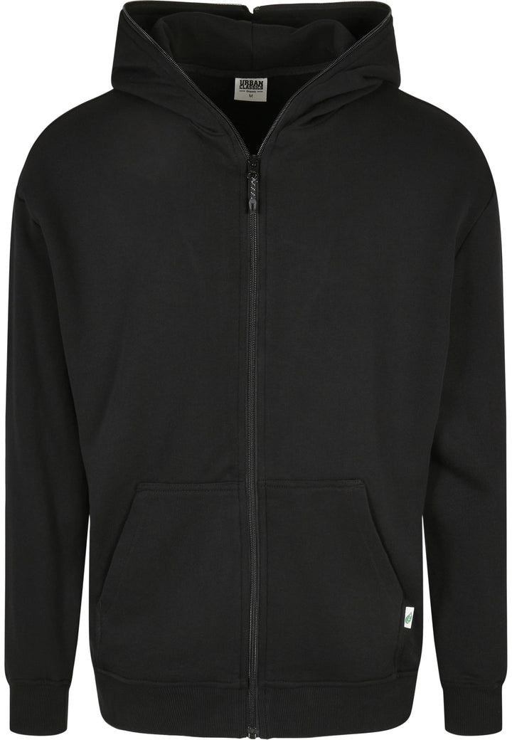 Urban Classics Herren Organic Full Zip Hoodie, Männer Kapuzenpullover, erhältlich in vielen verschie