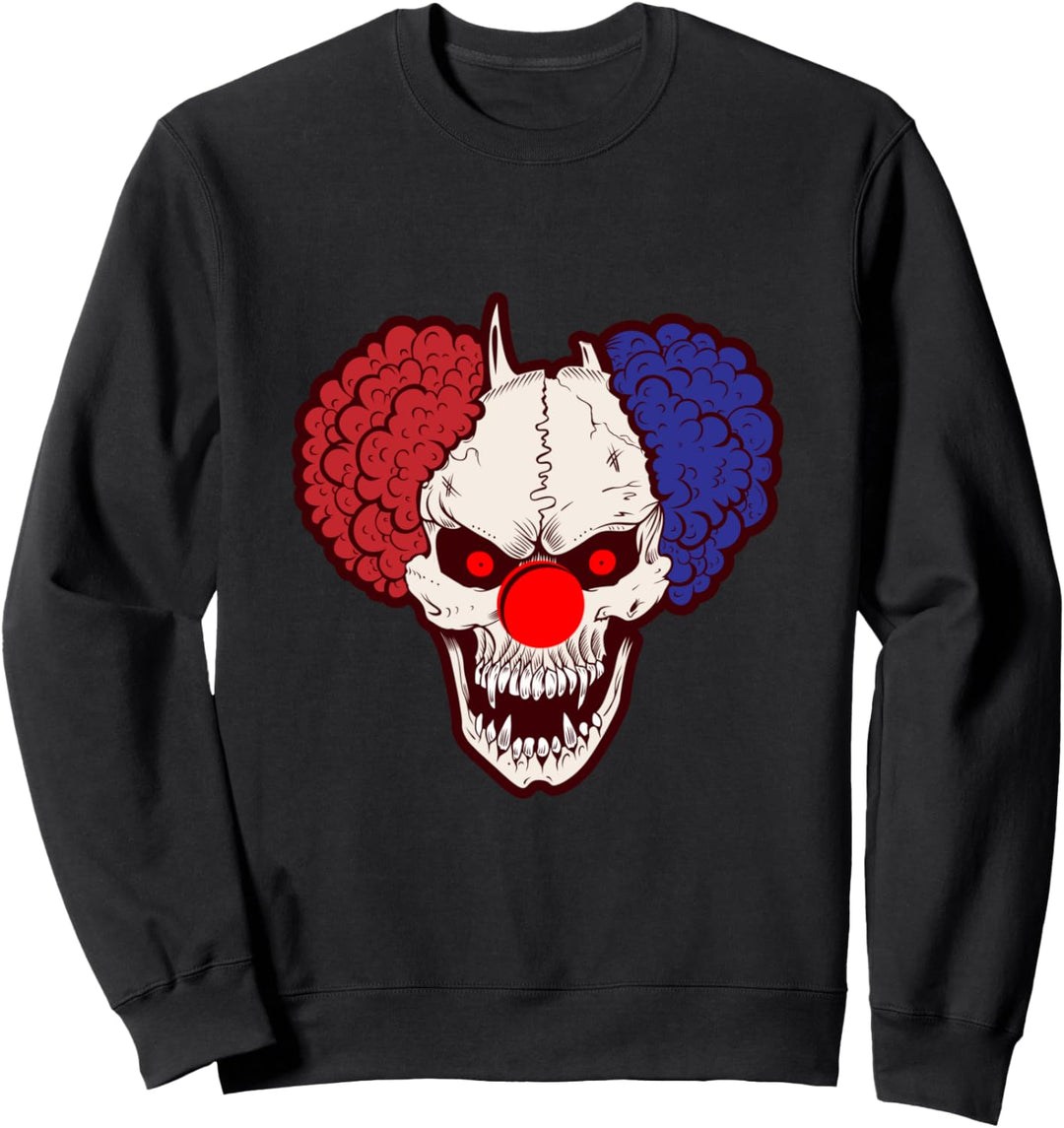 Skelett Clown Lustiges Halloween Geschenk Sweatshirt