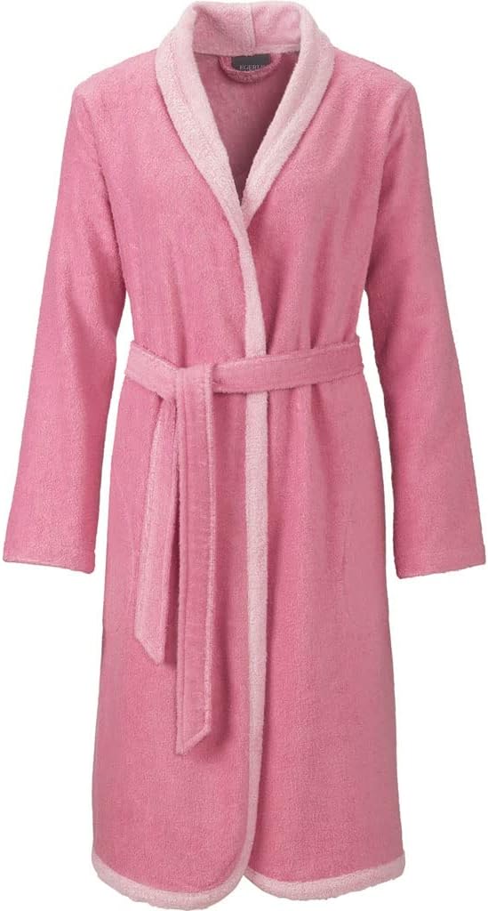 Egeria Calea rose Damen Bademantel Schalkragen M 100% Baumwolle
