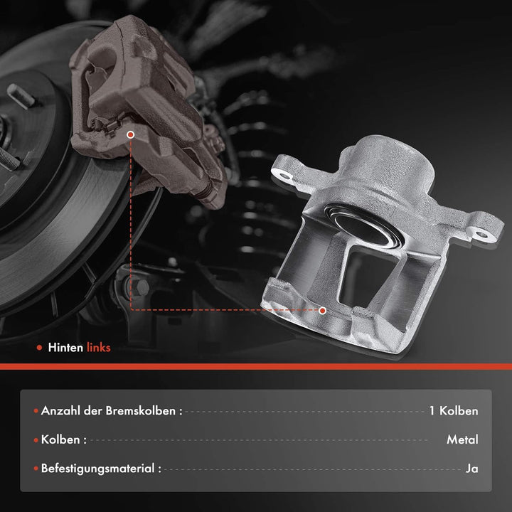 Frankberg Bremssattel Bremszange Hinten Links Kompatibel mit Epica KL1 2005-2015 Evanda 2005-2011 Ev