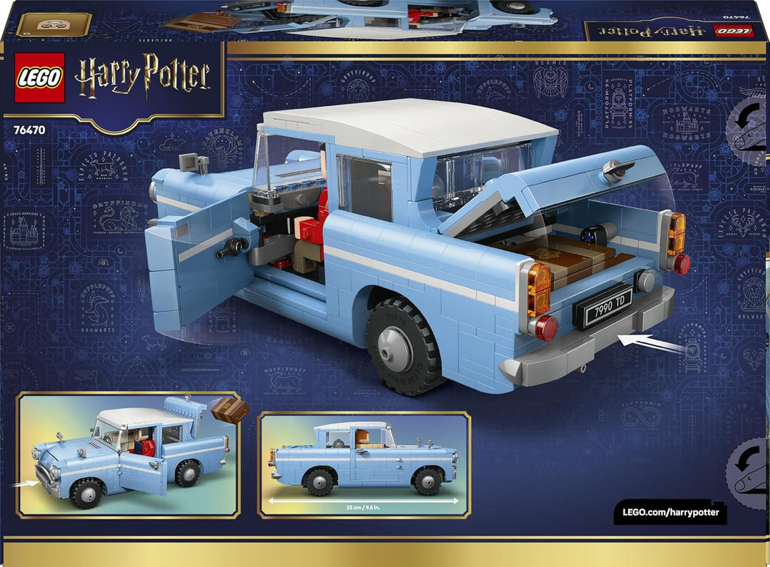 LEGO Harry Potter Fliegender Ford Anglia - Auto Spielzeug Set für Kinder mit 3 Figuren zum Spielen u