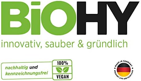 BiOHY Spülmittel (12 x 1 Liter) | Bio Geschirrspülmittel ohne schädliche Chemikalien | Flüssiger Fet