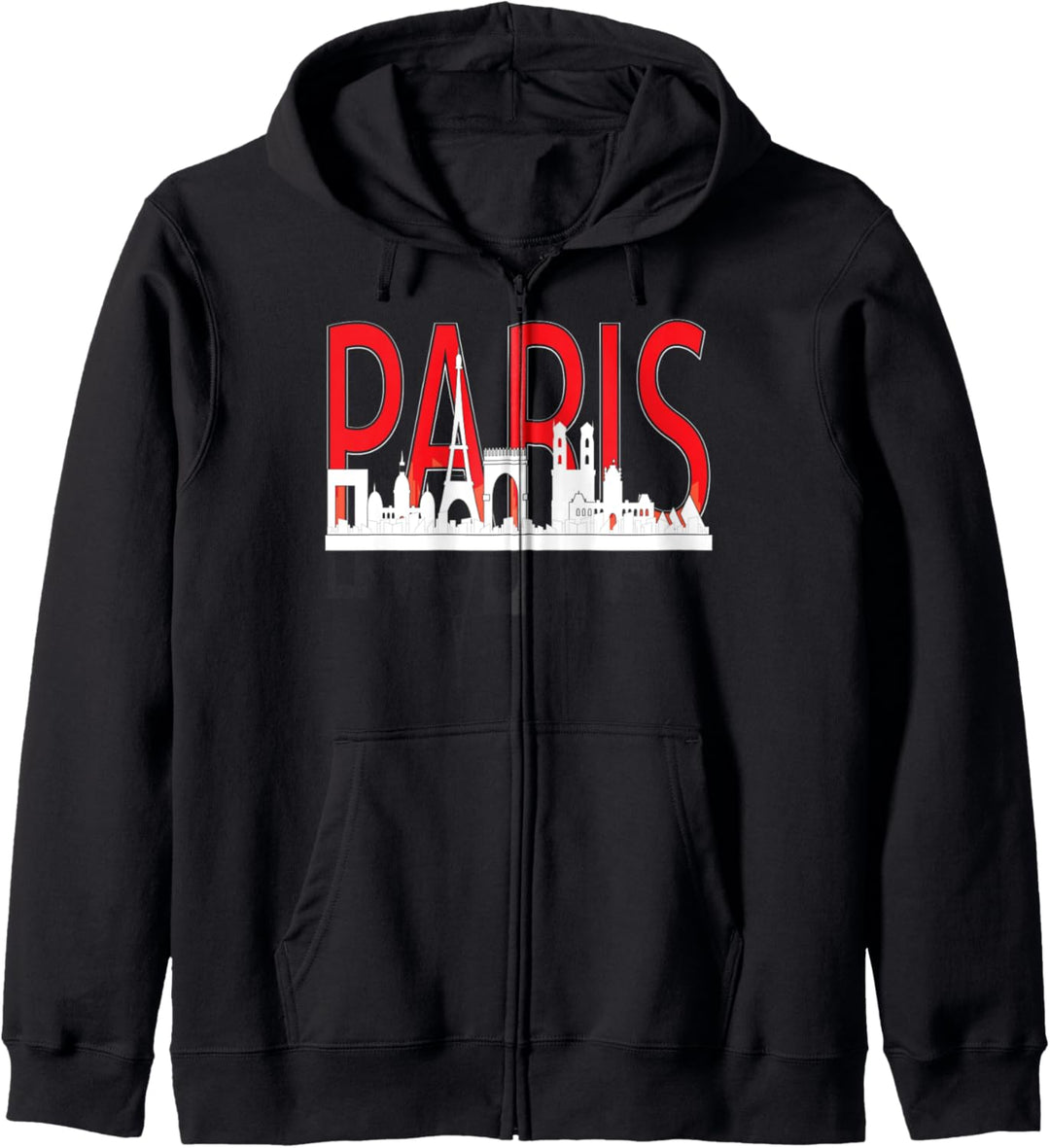 Paris Frankreich Graphic Skyline Touristischer Kapuzenjacke