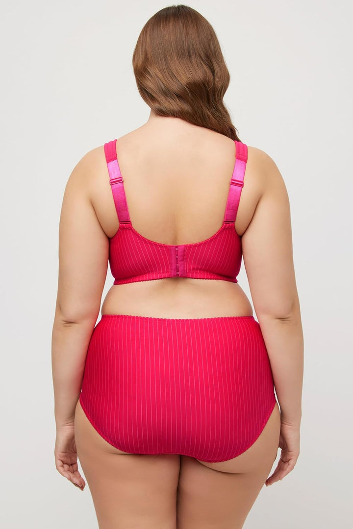 Ulla Popken Damen Entlastungs-BH, Ohne Bügel, Strassanhänger, Cup C - G Bra (1er Pack) 100C Sorbet P
