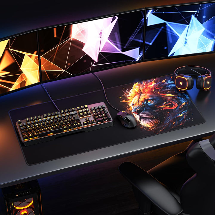 TITANWOLF - XXL Speed Gaming Mauspad 900 x 400mm - XXL Mousepad - Tischunterlage Large Size - verbes