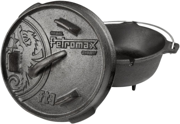 Petromax Feuertopf ft3 (Dutch Oven) mit Standfüssen Set inkl. Deckelheber