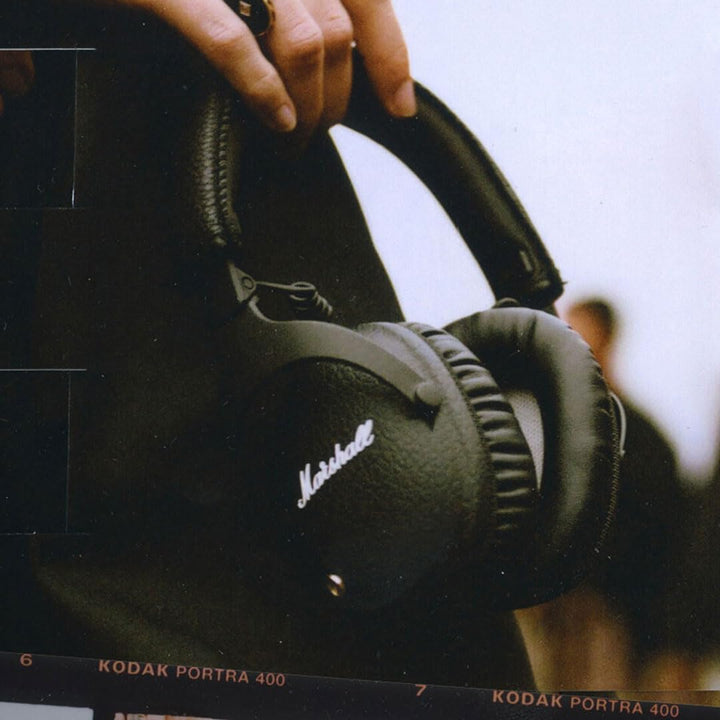 Marshall Monitor II Bluetooth Kopfhörer mit Active Noise Cancelling, 30 Stunden Spielzeit – Schwarz