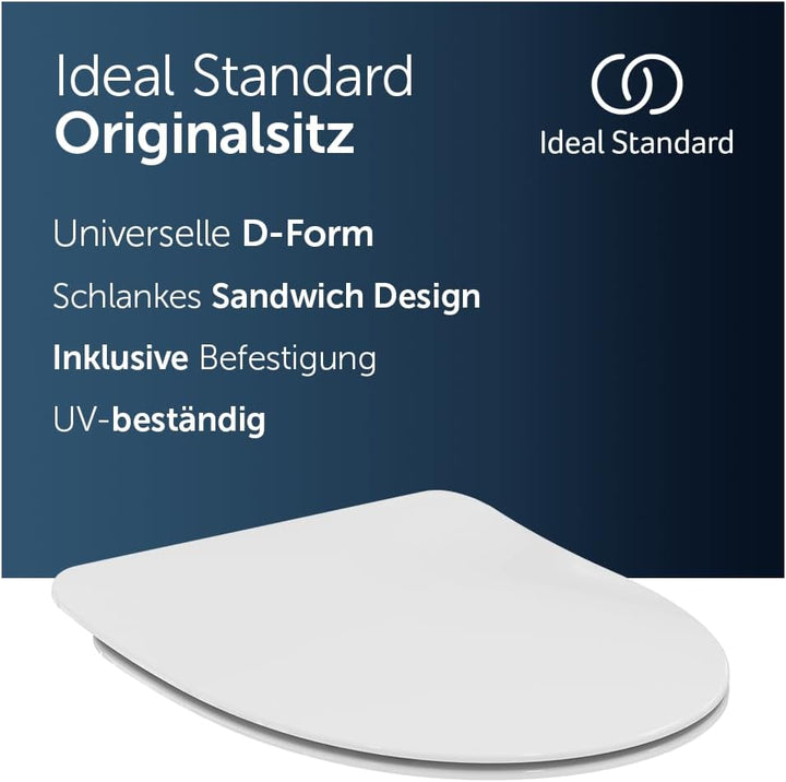 Ideal Standard T467501 Ideal Standard i.life A WC-Sitz, Sandwich Sandwich ohne Softclosing, Sandwich