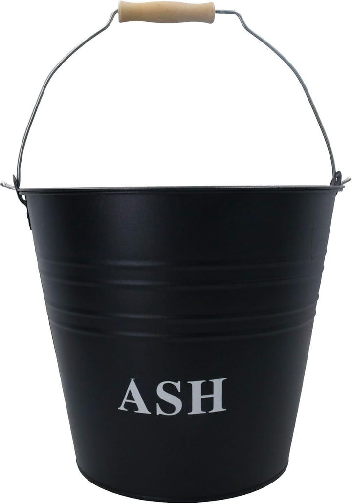 AB Tools Aschekübel aus Metall, 12 l, Deckel mit Deckel, Kamin, Kamin Mülleimer, Scuttle Halter, Koh