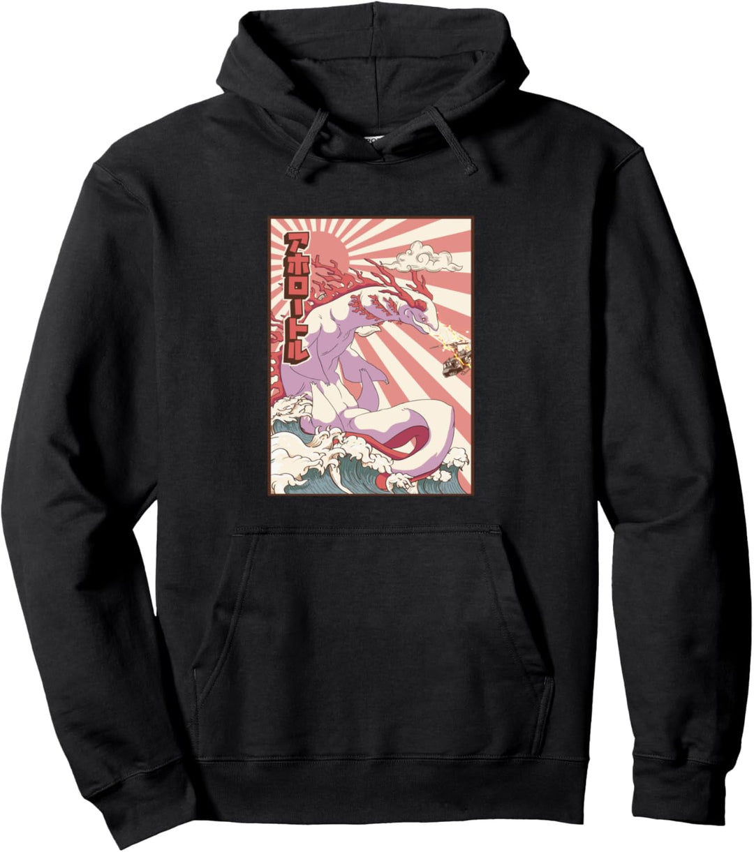 Kaiju Axolotl Japanisches Monster Pullover Hoodie