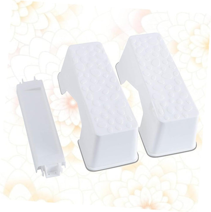 BESTonZON 1 X Toilettenhocker Fusshocker Fusshocker Tritthocker Für Kinder Toiletten Hockhocker Weis