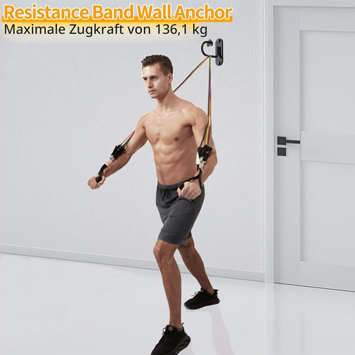Fitness-Tau-Halterung 3 Stück, Wand &amp; Decken Anker Workout Wandhalterung, Widerstandsband-Wandanker,