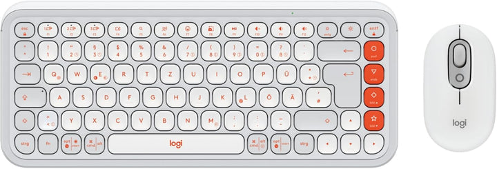Logitech POP ICON Combo, Bluetooth-Tastatur-Maus-Set, Komfortables Tippen, programmierbare Tasten, l