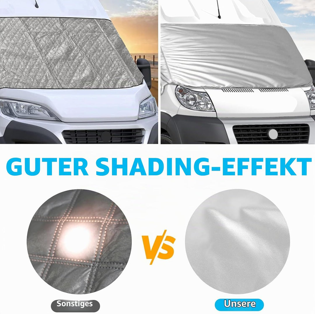 Frontscheibe Wrap Cover Ersatz für FIAT Ducato 2006-2022, Auto Windschutzscheiben Abdeckung Ersatz f