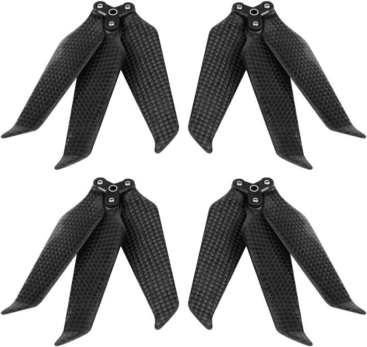 Dilwe 3-Blatt-Propeller, Kohlefaser-Schnellkupplungsrequisiten 8743 Foldble-Propeller mit Geräuschun