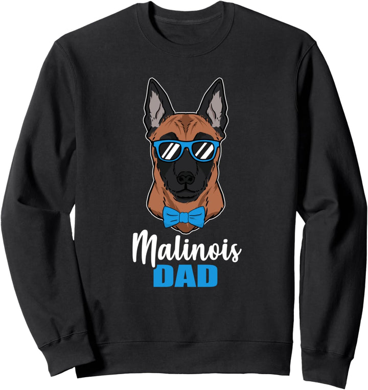 Lustiges Hunde Papa Geschenk Herrchen Malinois Hund Sweatshirt