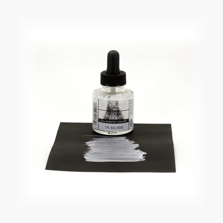 Dr. Ph. Martin's Schillernde Kalligraphie-Farbe, 28 g, schillerndes Silber (1R)