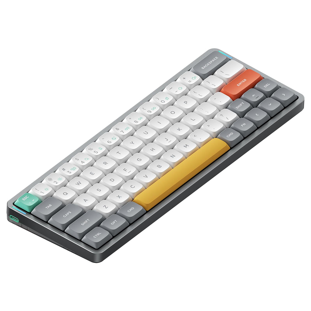 nuphy Air60 V2 Tragbar Mechanische kabellose Mini-Tastatur mit Beleuchtung,Unterstützung QMK/VIA Kom