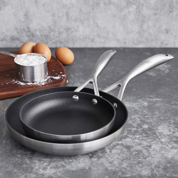 SCANPAN CS+ Pfannen-Set 2-tlg., 20+26 cm, Stratanium+, 5-Schicht, Edelstahl, 20+26 cm