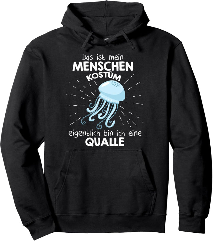 Mein Menschen Kostüm Bin ich eine Qualle, Halloween Outfit Pullover Hoodie