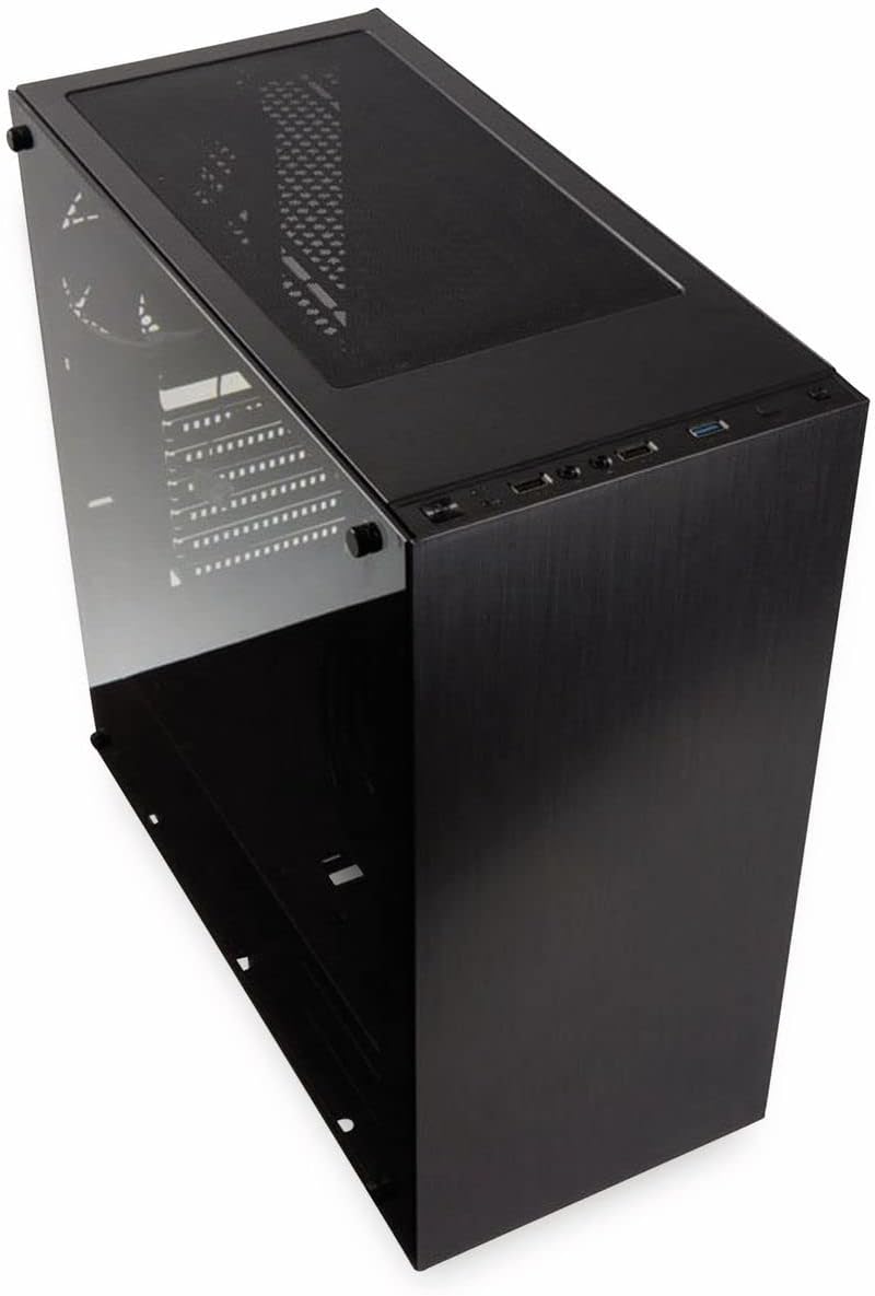 KOLINK Stronghold Midi-Tower Mini-ITX bis E-ATX, PC Hülle mit Seitenfenster, Tempered Glass Computer