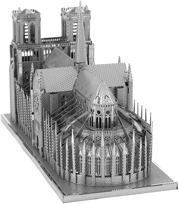 Fascinations ICX003 Metal Earth Metallbausätze - Wahrzeichen Notre Dame, lasergeschnittener 3D-Konst