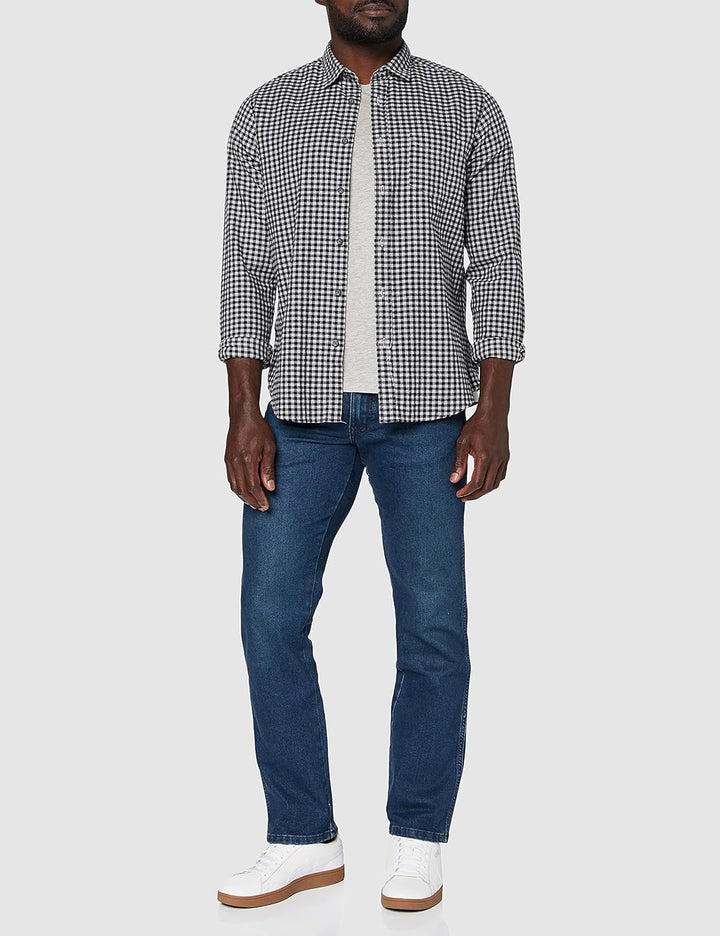 Wrangler Herren Jeans Texas - Regular Fit - Blau - Rustic W29-W50 Stretch 34W / 34L Blau (Easy Brush