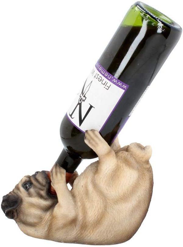 Nemesis Now Guzzlers Mops-Weinflaschenhalter, 21 cm, Rehkitz