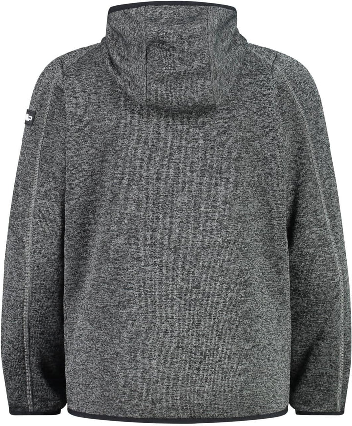 CMP Jungen Kinder-knit-tech-jacke mit Fester Kapuze Knit-Tech Kinder Jacke mit fester Kapuze 110 Ant