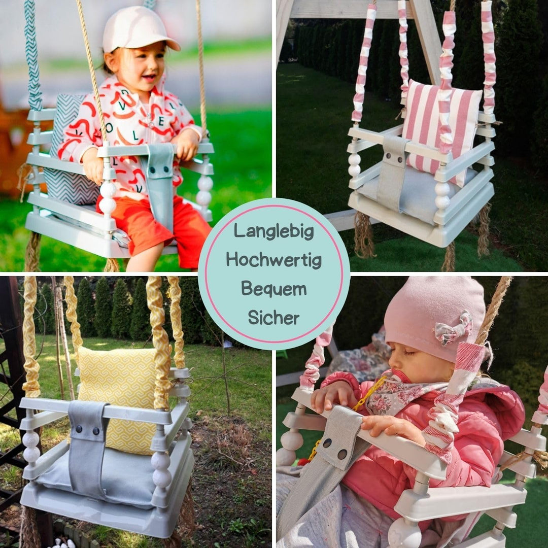 Love Gifts® Schaukelsitz Outdoor - Babyschaukel/Kinderschaukel - Schaukel für Garten, Zimmer oder Ki
