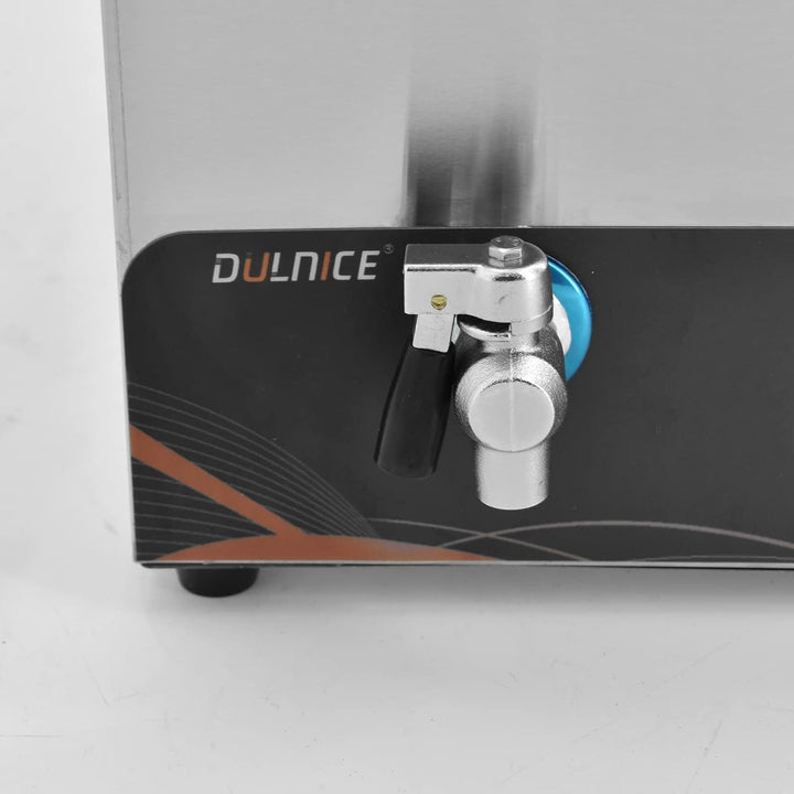 DULNICE Bain Marie Speisewärmer Elektrische Edelstahl 1500W 3 GN-Behältern Wasserbad mit Ablaufhahn,