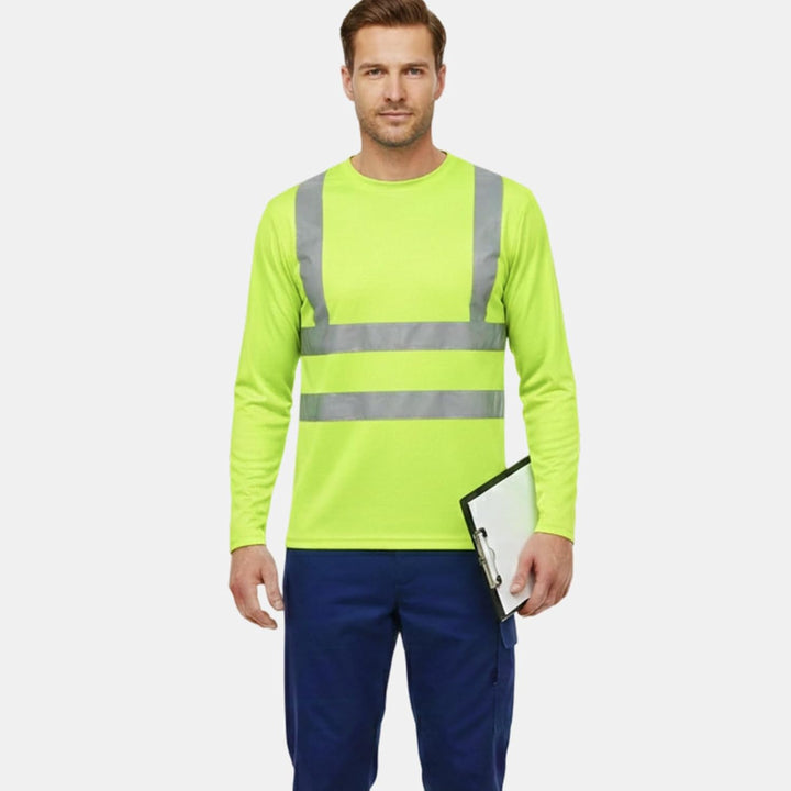 HYCOPROT Warnschutz T-Shirt Warnweste Reflektierend Warnweste Atmungsaktiv Leicht Kurzarmshirt Kurza