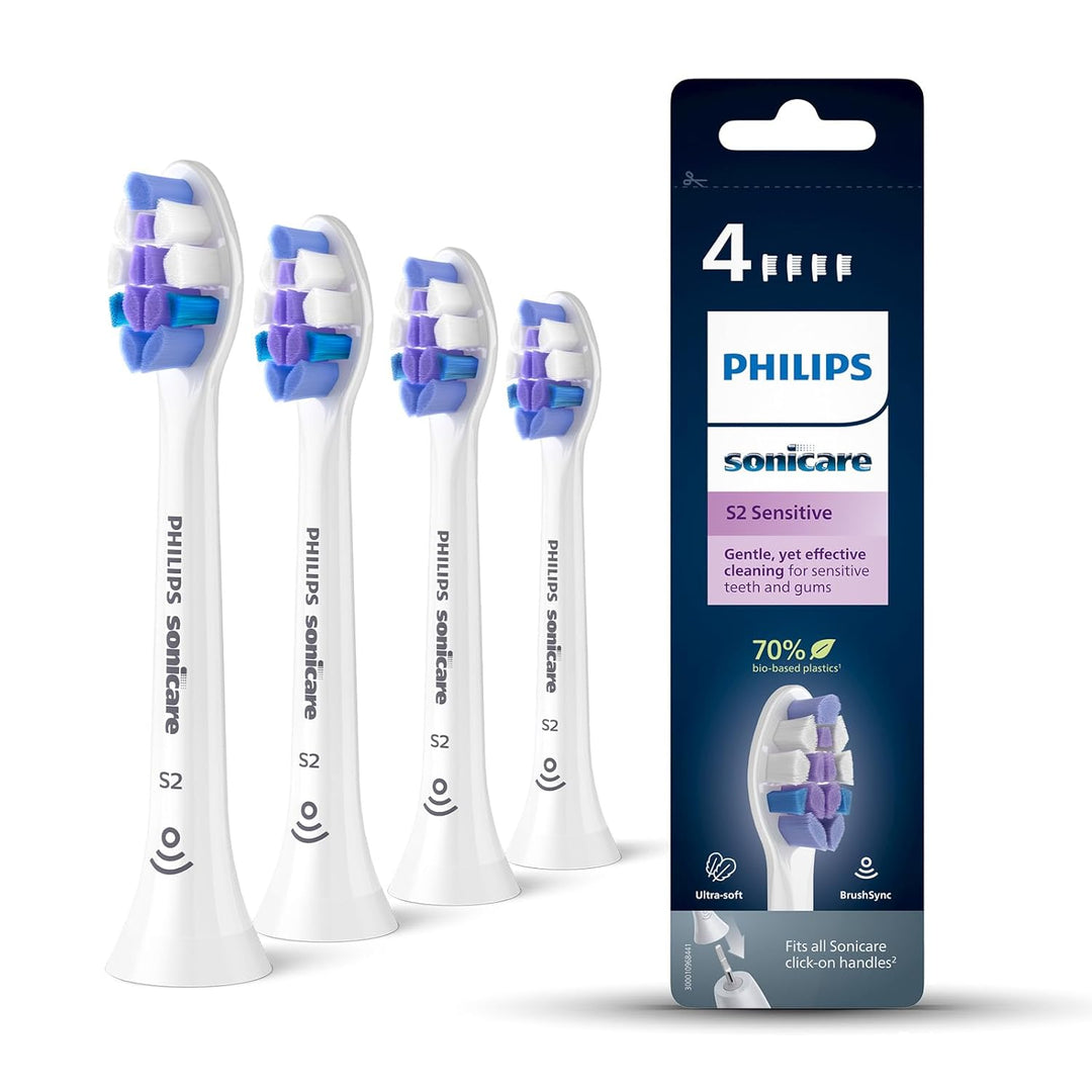 Philips Sonicare Bürstenköpfe, S2 Sensitive Bürstenkopf mit besonders weichen Borsten für empfindlic