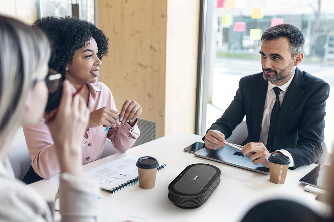 Philips PSE0501 SmartMeeting Kabelloses Konferenzmikrofon mit Sembly AI zur Spracherkennung für mehr