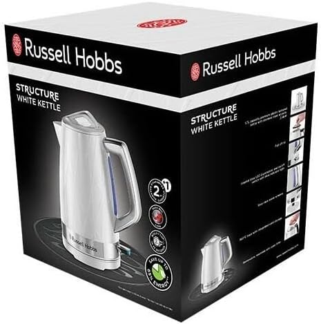 Russell Hobbs Structure 28080-70 Wasserkocher, 2400 W, 1.7 L, Weiss