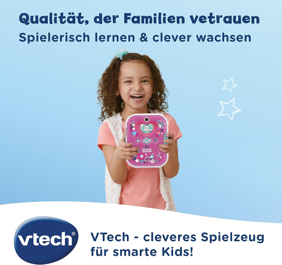 VTech Kidisecrets Selfie Music 2.0 – Kindertagebuch mit 2 Kameras, MP3-Player, Gesichtserkennung, Le