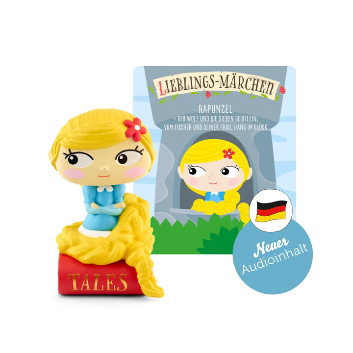 tonies Hörfigur für Toniebox, Lieblings-Märchen – Rapunzel und weitere Märchen, Hörspiel für Kinder