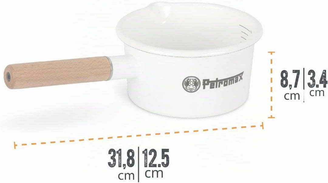 Petromax Emaille Stieltopf 1.0 l Weiss, 1.0 l Weiss