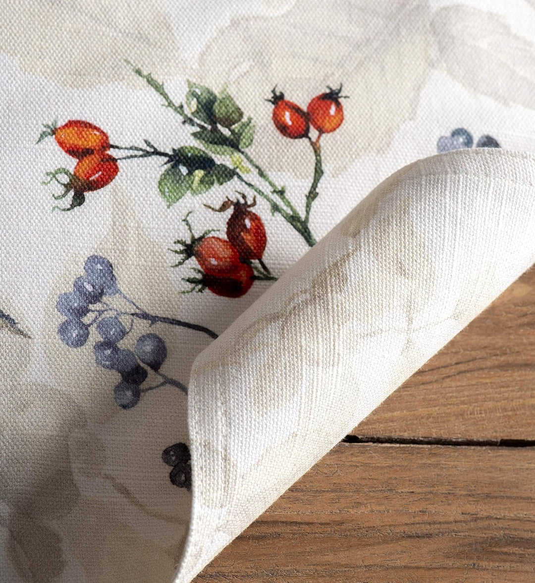 Maison d' Hermine Stoff-Tischsets, 100% Baumwolle Set mit 4, 33cm x 48cm dekoratives, waschbares Ost