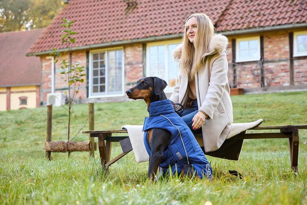 Wolters Wolters Skijacke Dogz-Wear | Wintermantel für Hunde | Farbe Dunkelblau | Grösse 32 (Rückenlä