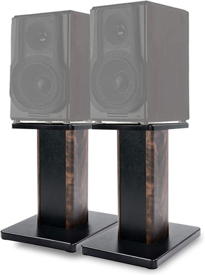 BQKOZFIN Lautsprecherständer 40 cm hoher Boxenständer Holz, 2er-Set, Speaker Stand geeignet für Rega