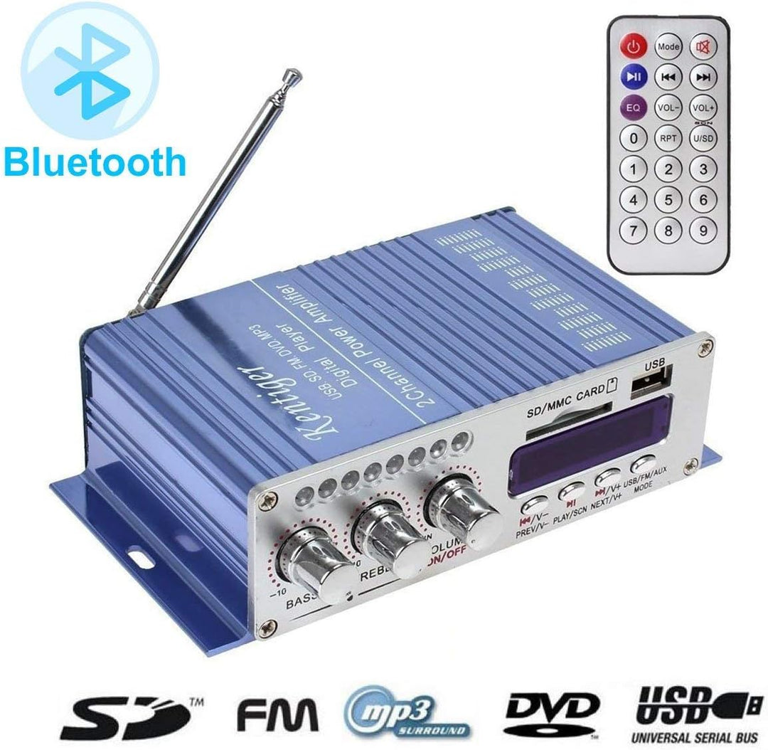 DollaTek 12V Hallo-Fi Digital Stereo Audio Verstärker USB SD DVD FM Audio Stereo Radio MP3 Lautsprec