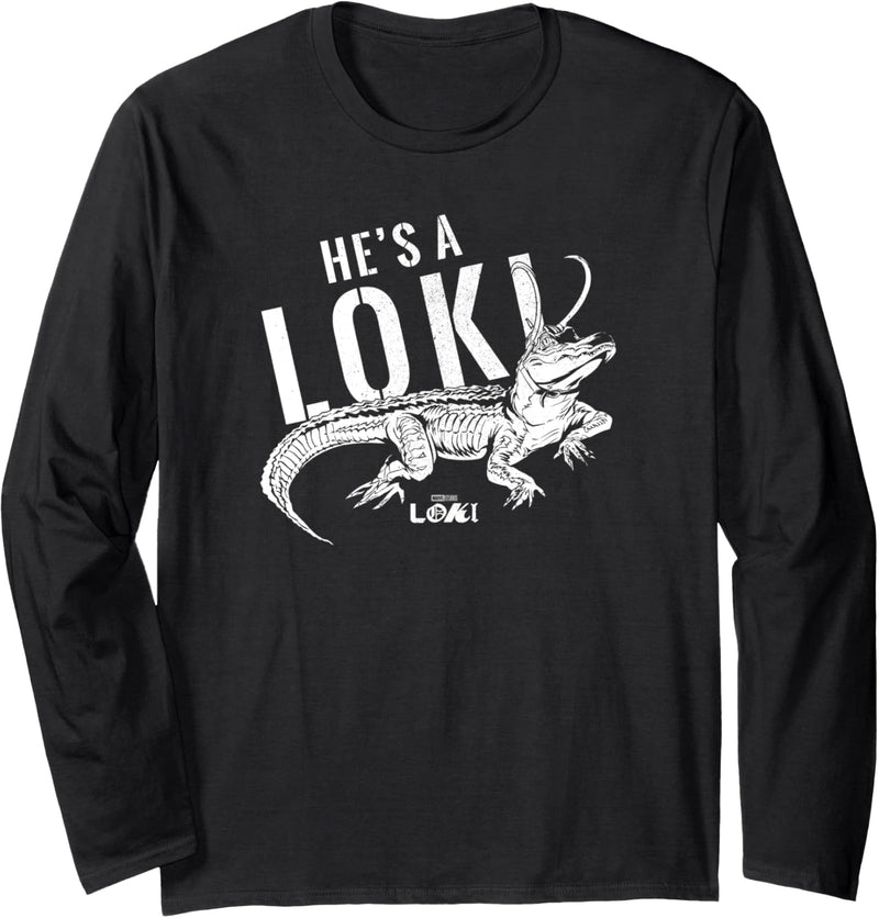 Marvel Loki Alligator He Is A Loki Langarmshirt