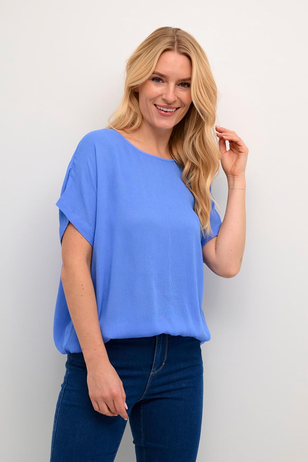 KAFFE Ärmellose Bluse KAamber KAamber Stanley 32 Blau, 32 Blau