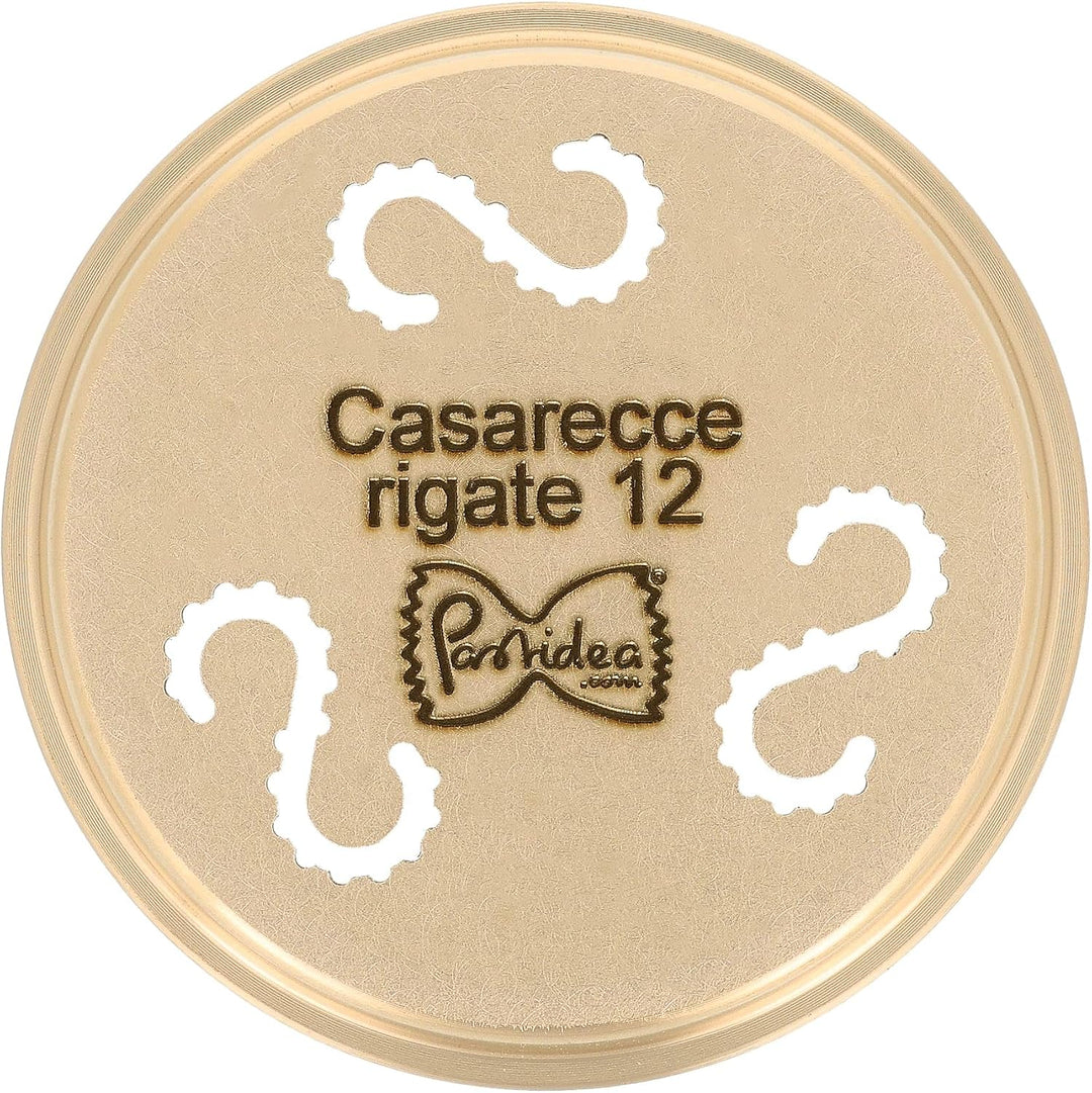 Pastidea - Matrize Bronze - Casarecce gestreift 12mm - kompatibel mit Kenwood Pasta Fresca oder mit