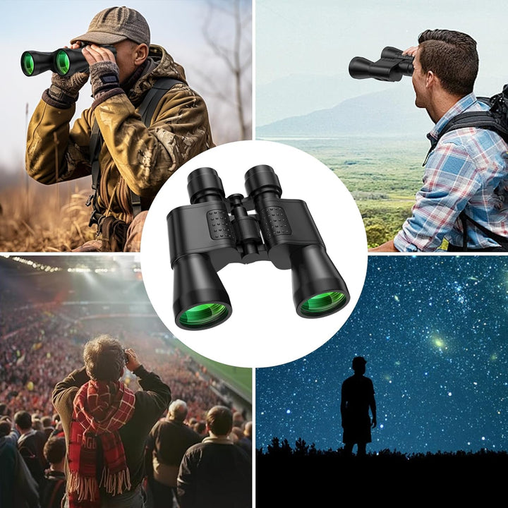 20×50 Fernglas, Fernglas Erwachsene mit BAK9 Prism, Ferngläser mit Trageriemen und Tasche, Feldstech