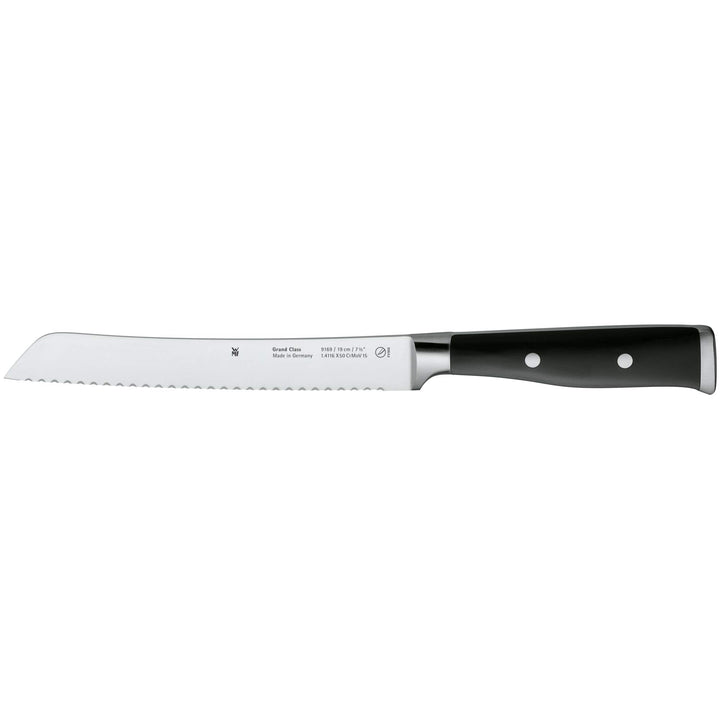 WMF Grand Class Brotmesser Wellenschliff 33 cm, Made in Germany, Brötchenmesser, Messer geschmiedet,
