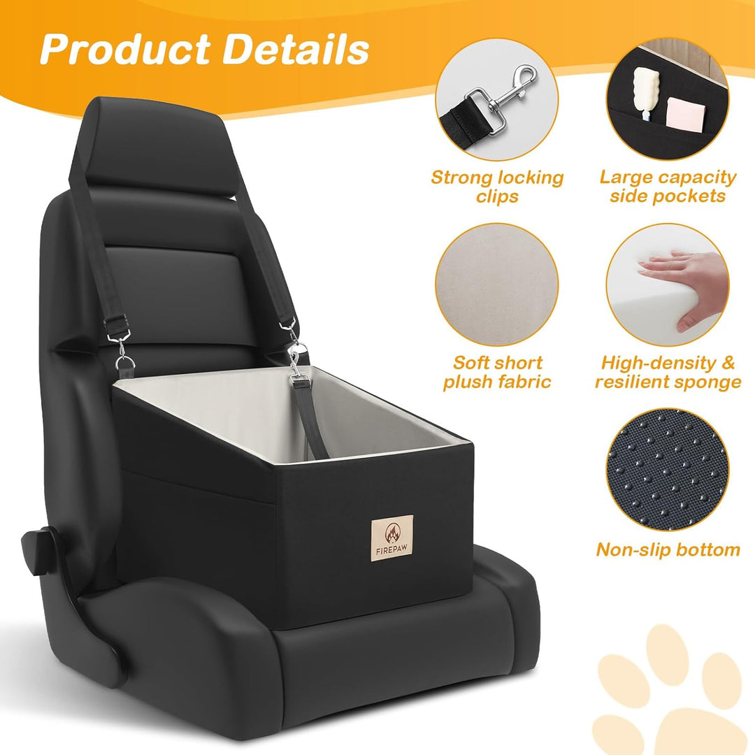 firepaw Auto-Hundesitz, Auto-Hundesitz für mittelgrosse Hunde,Auto-Hundesitz mit Sicherheitsgurt,was