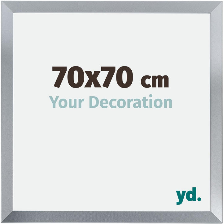 yd. Your Decoration - Bilderrahmen 70,00x70,00 cm - Bilderrahmen aus MDF mit Acrylglas - Antireflex