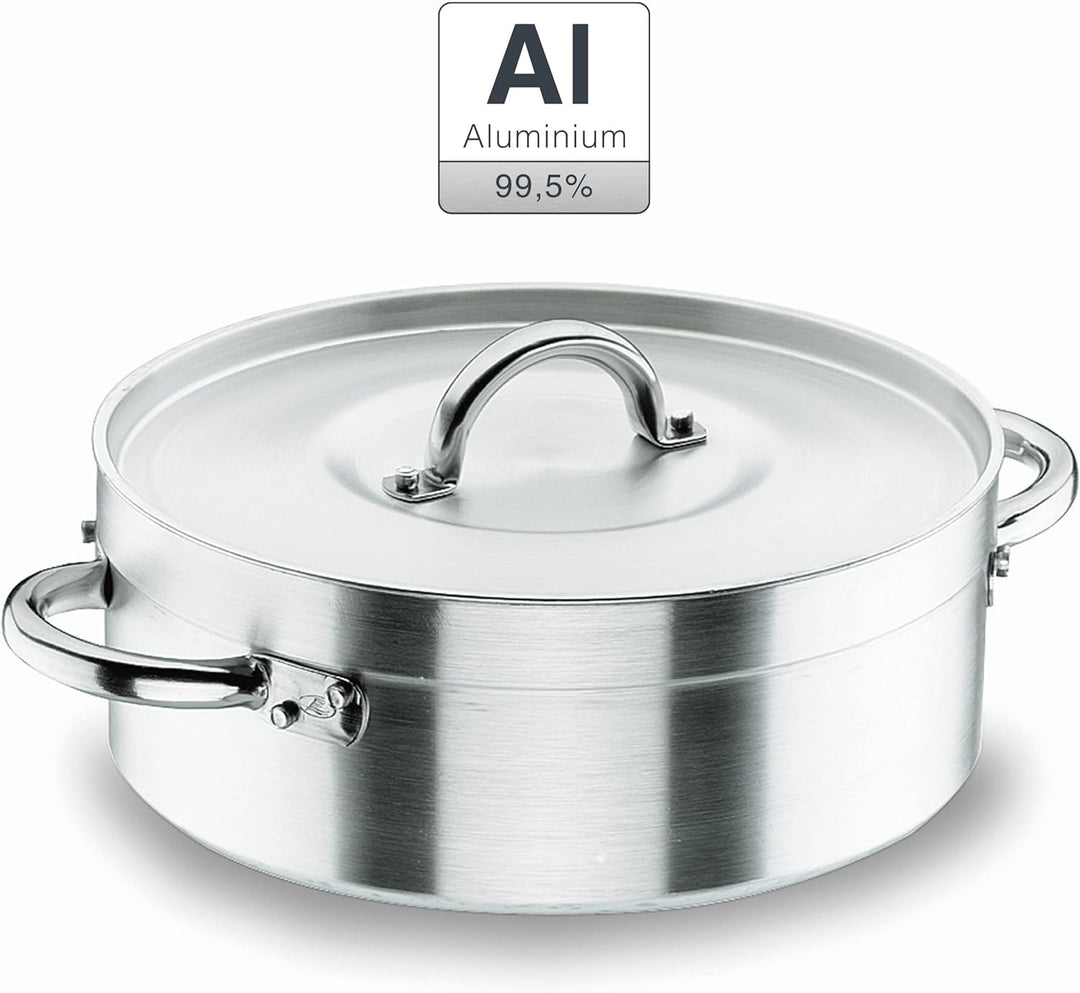 Lacor Bratentopf mit Deckel Grösse: 70L niedriger Topf 60 cm, niedriger Topf 60 cm